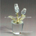 Beautiful White Rose Crystal Flower with Base